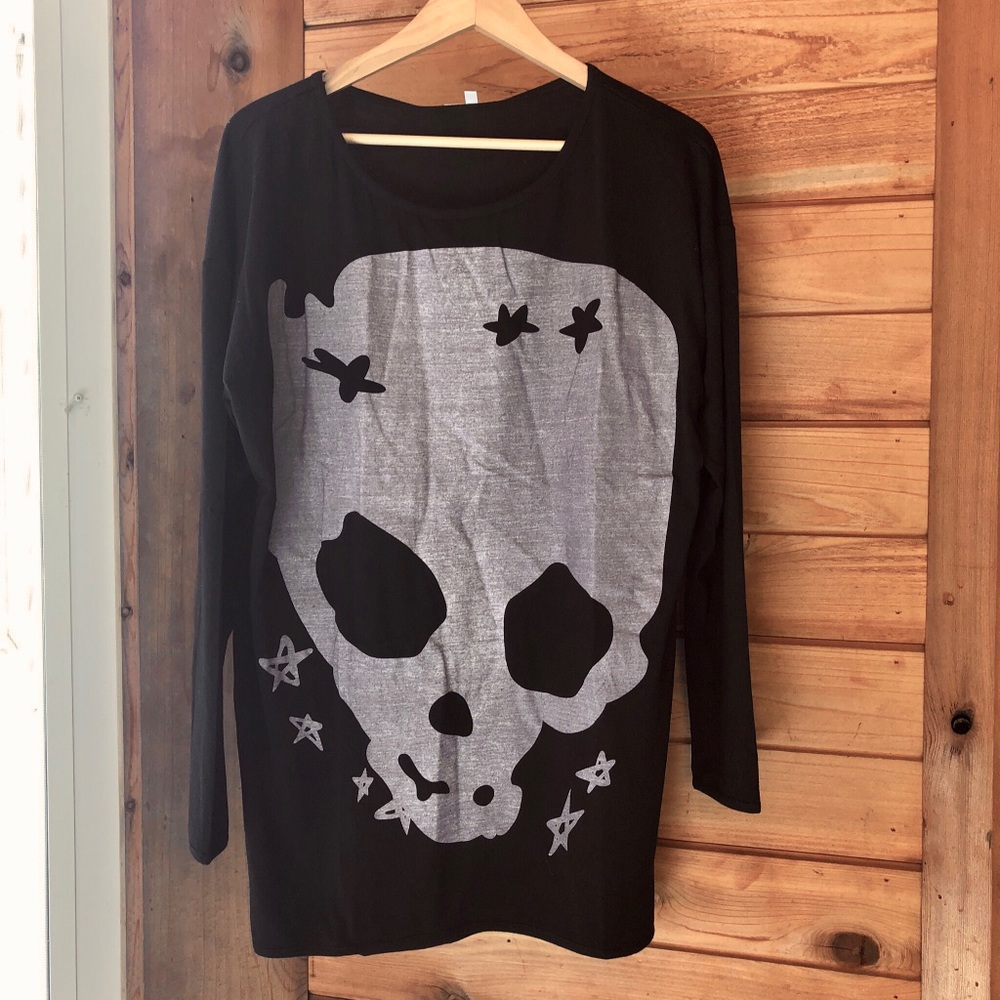 Skull oversized shirt